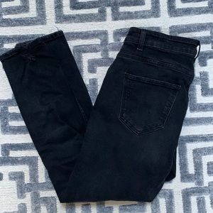 Zara Man black destroyed stretch skinny jeans size 30